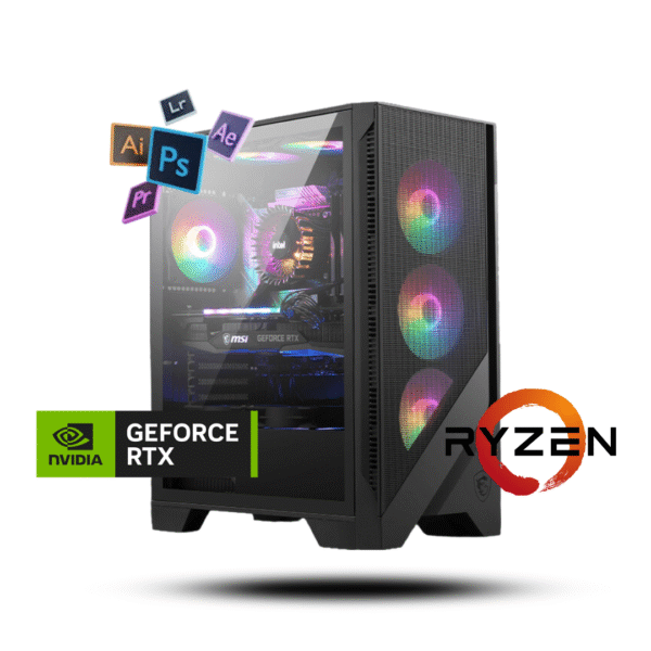PC AM5 RYZEN 5 7600X RAM 32GB RTX 4060 8GB SSD 1TB + WIFI