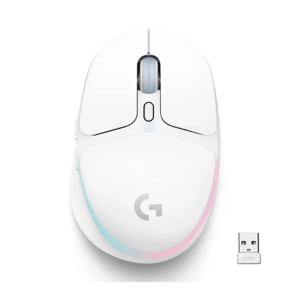 Mouse Logitech G705 Aurora White Gaming Wireless 910-006366